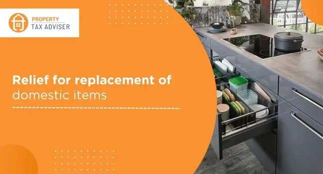Relief for replacement of domestic items