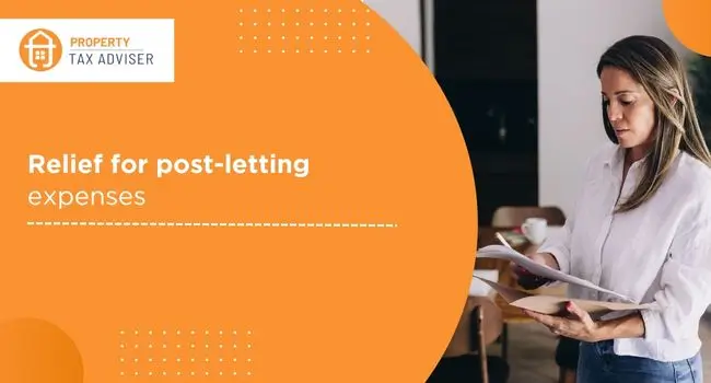 Relief for post-letting expenses